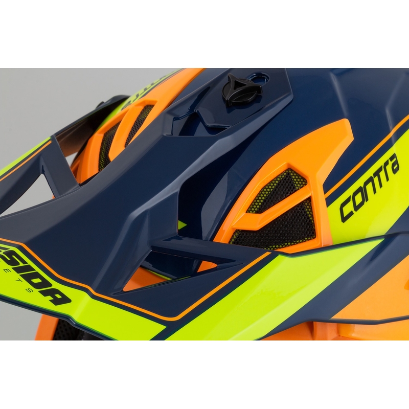 Casco da motocross Cassida Cross Pro 2 Contra fluo giallo-arancio-blu