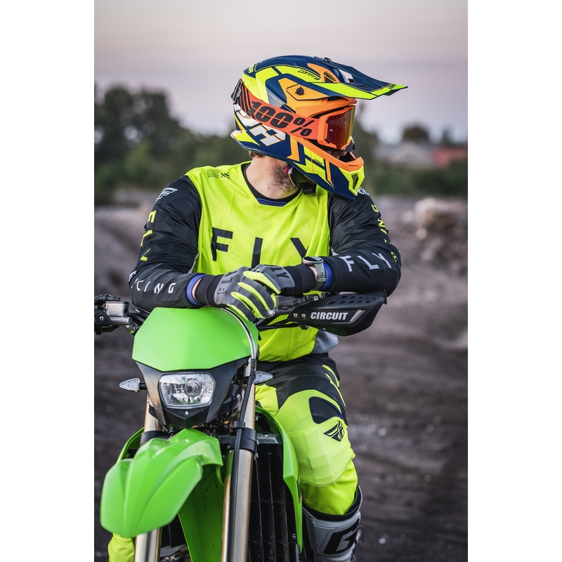 Casco da motocross Cassida Cross Pro 2 Contra fluo giallo-arancio-blu