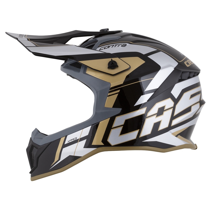 Cassida Cross Pro 2 Contra Casco Motocross oro perla grigio nero