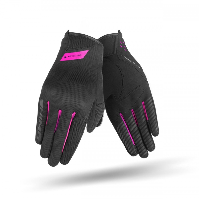 Guanti da moto da donna Shima One EVO nero e rosa