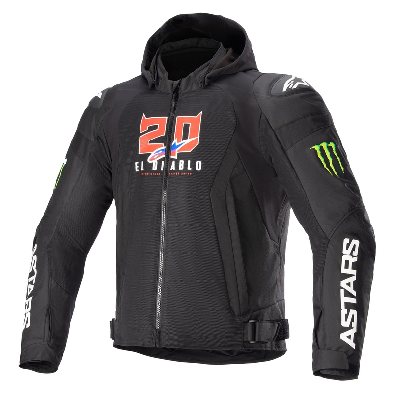 Alpinestars Zaca Air Monster FQ20 Giacca moto nero-rosso-blu-bianco-verde