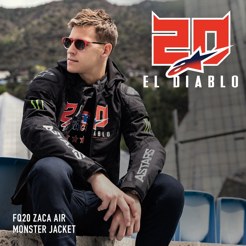 Alpinestars Zaca Air Monster FQ20 Giacca moto nero-rosso-blu-bianco-verde