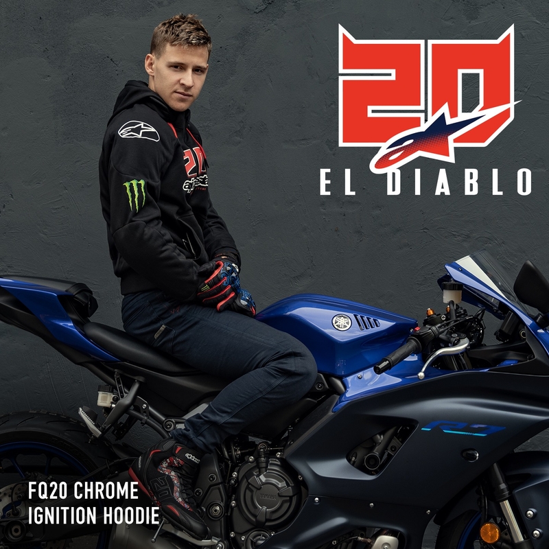 Alpinestars Chrome Ignition Monster FQ20 Giacca moto nero-rosso-bianco-verde