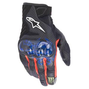 Guanti moto Alpinestars SMX-1 Air 2 Monster FQ20 nero-rosso-blu-bianco-verde