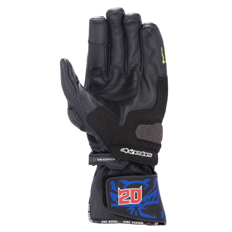 Guanti moto Alpinestars SP-8 3 Monster FQ20 nero-rosso-blu-bianco