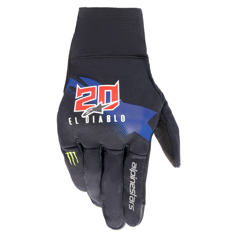 Guanti moto Alpinestars Reef Monster FQ20 nero-rosso-blu-bianco-verde