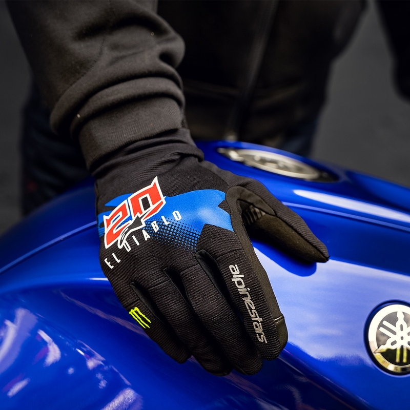 Guanti moto Alpinestars Reef Monster FQ20 nero-rosso-blu-bianco-verde