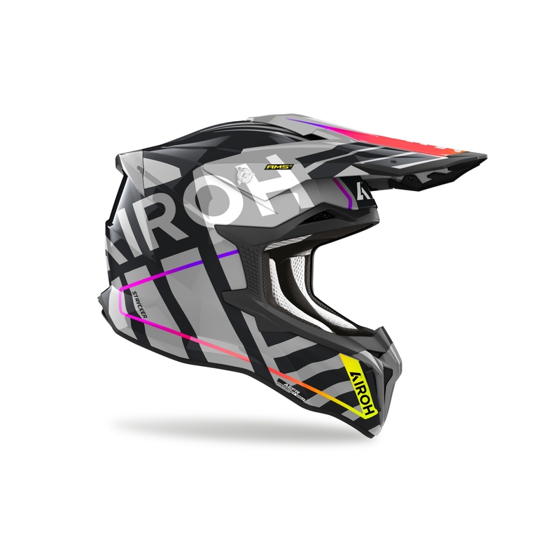 Casco da motocross Airoh Strycker Brave 2024 grigio lucido Saldi