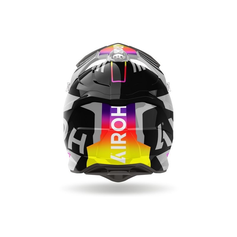 Casco da motocross Airoh Strycker Brave 2024 grigio lucido Saldi