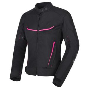 Giacca da moto RSA Runway nera e rosa da donna