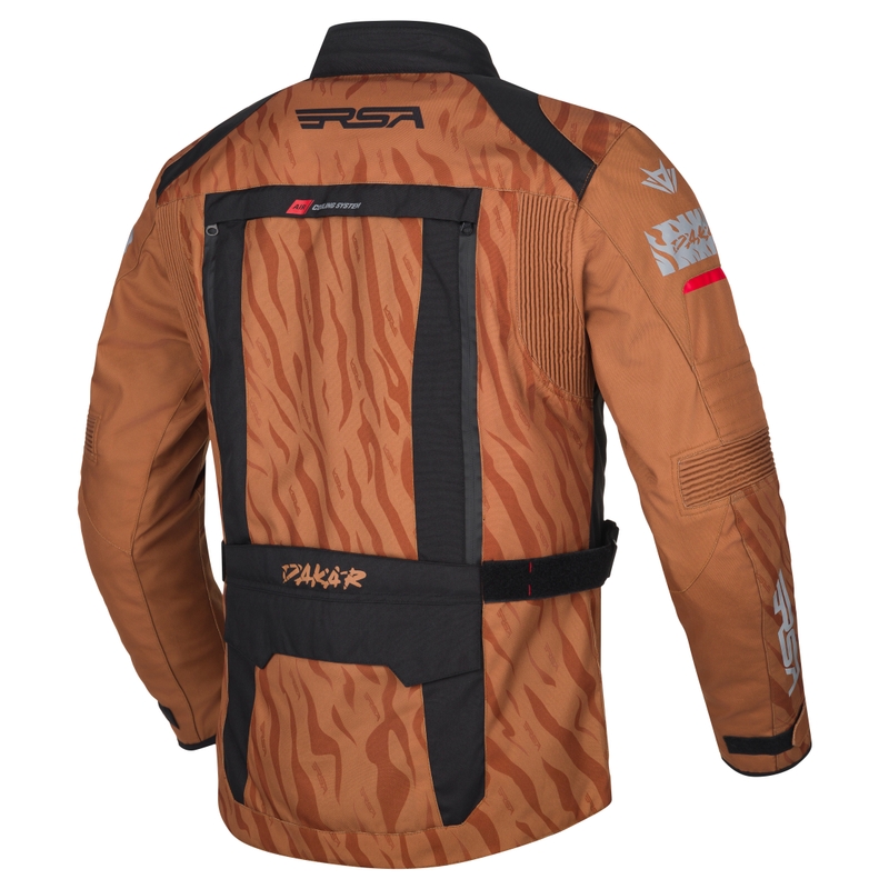 Giacca da moto RSA Dakar 2 sabbia-nero-rosso