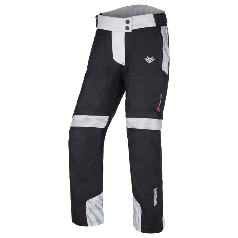 Pantaloni moto da donna RSA Dakar 2 nero-grigio