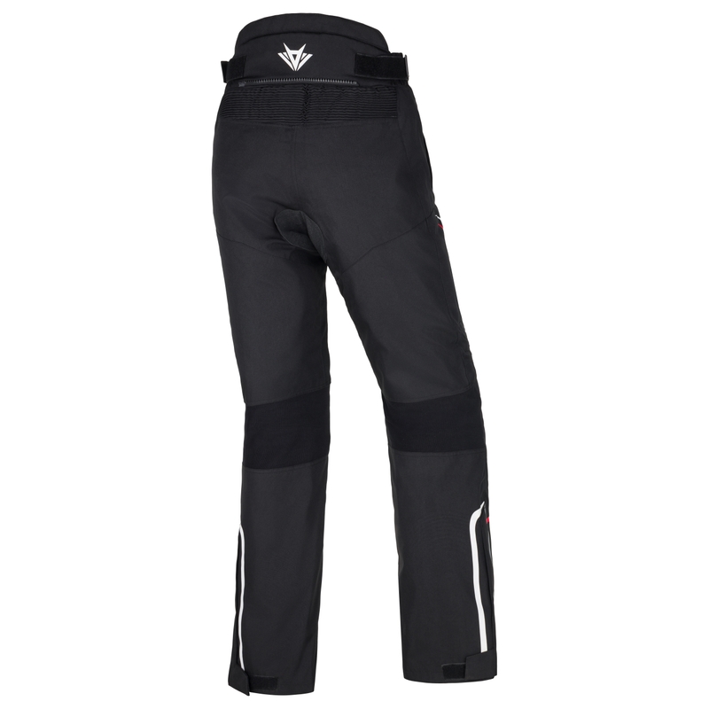 Pantaloni da moto RSA Wasp neri, bianchi e rossi da donna