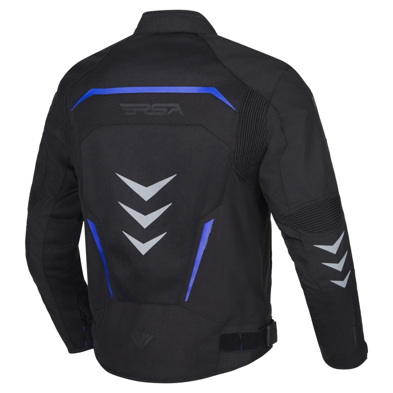 Giacca da moto RSA Runway nero-blu