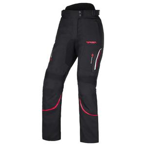 Pantaloni da moto RSA Wasp neri, bianchi e rossi da donna
