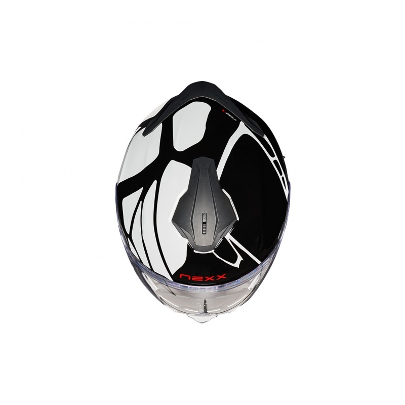 Casco moto integrale Nexx Y.100 B-SIDE bianco e nero Saldi