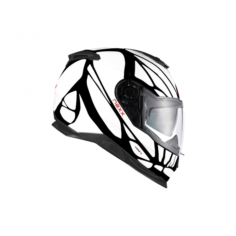 Casco moto integrale Nexx Y.100 B-SIDE bianco e nero Saldi