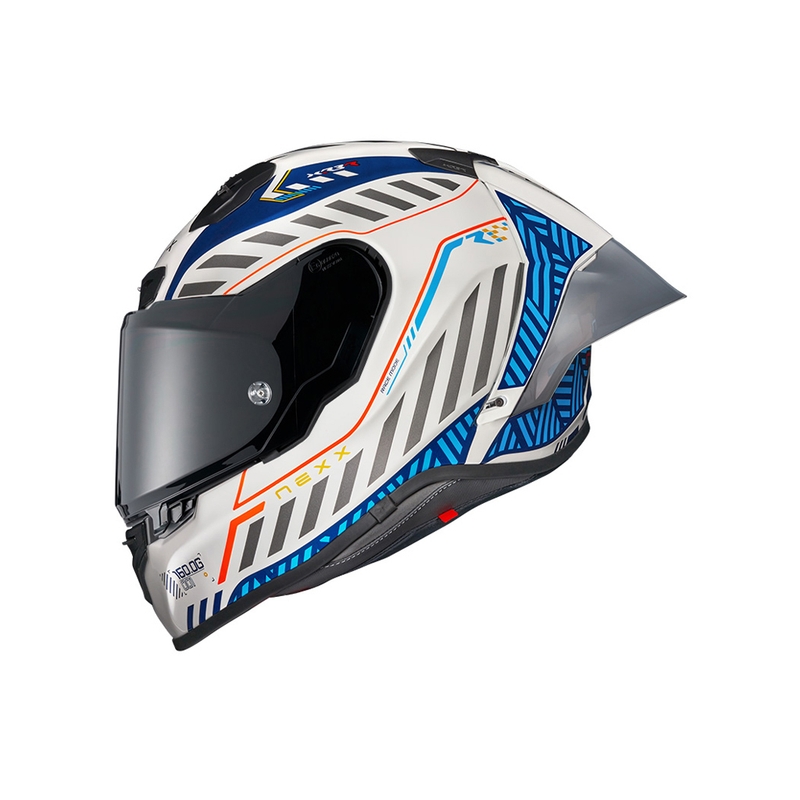 Casco moto integrale Nexx NEXX X.R3R Out Brake bianco-blu Saldi