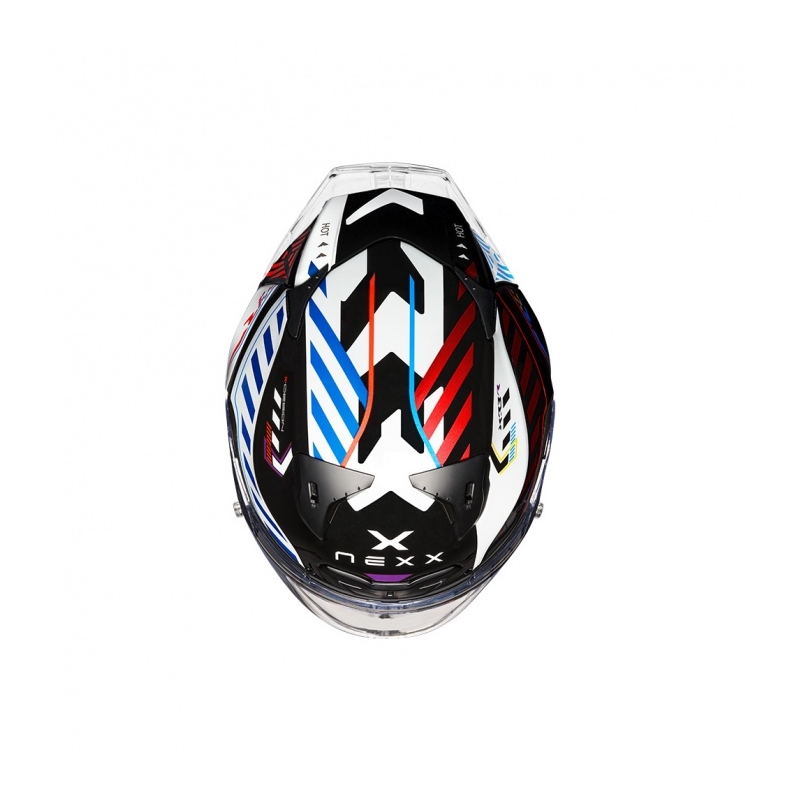Casco moto integrale Nexx NEXX X.R3R Out Brake nero e bianco Saldi