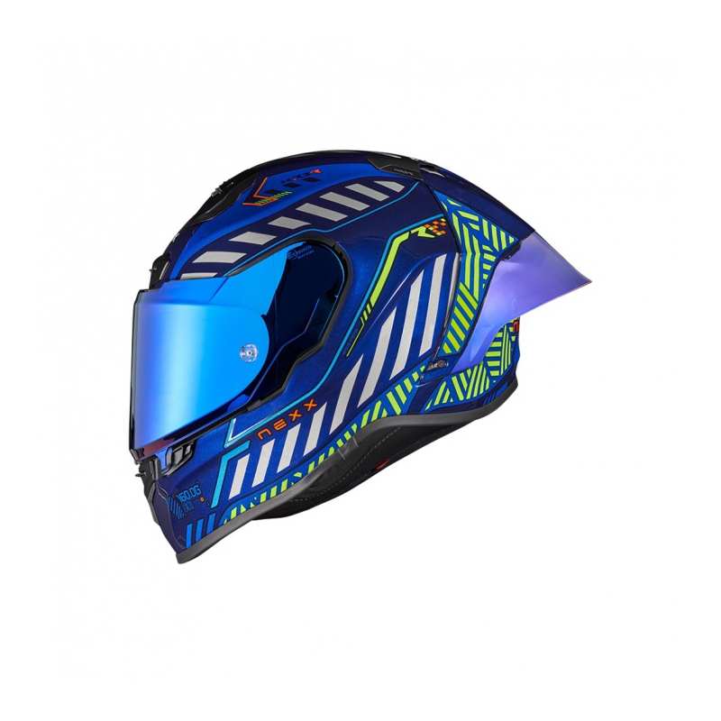 Casco moto integrale Nexx NEXX X.R3R Out Brake blu Saldi