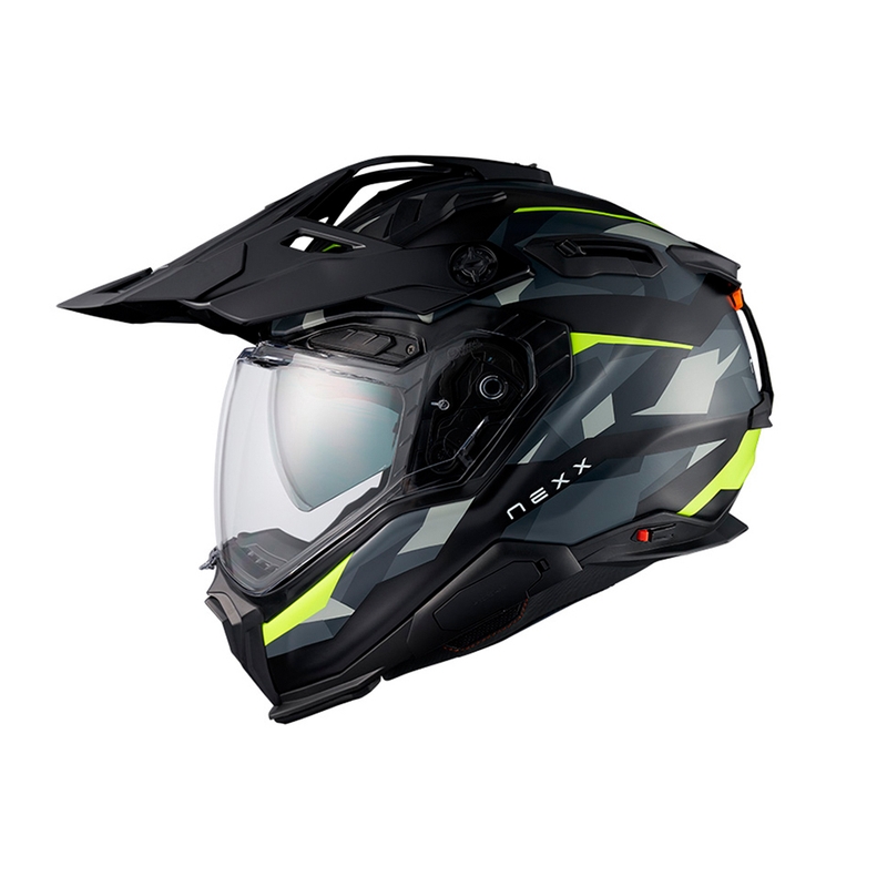 Casco enduro per moto Nexx X.WED3 Trailmania grigio-giallo fluo Saldi