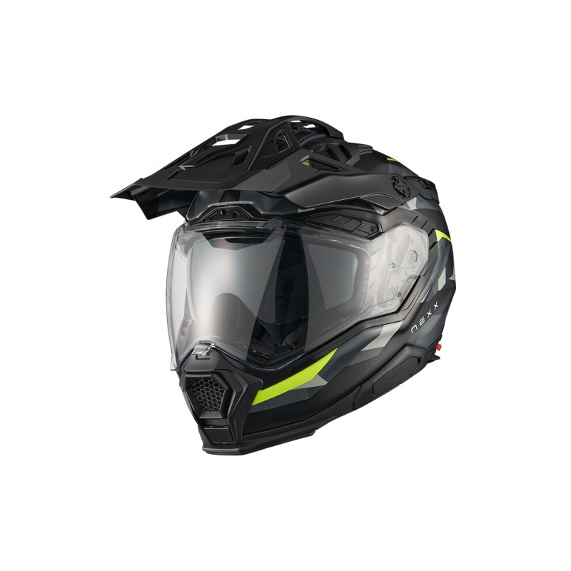 Casco enduro per moto Nexx X.WED3 Trailmania grigio-giallo fluo Saldi