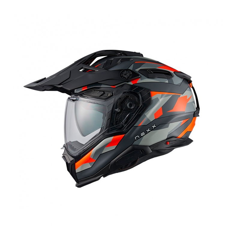 Casco enduro per moto Nexx X.WED3 Trailmania grigio-arancio Saldi