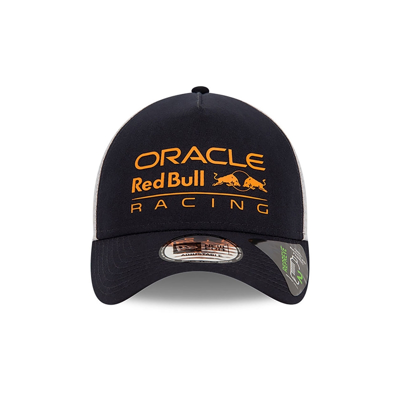 Cappello Red Bull Racing F1 con grande logo E Frame blu scuro