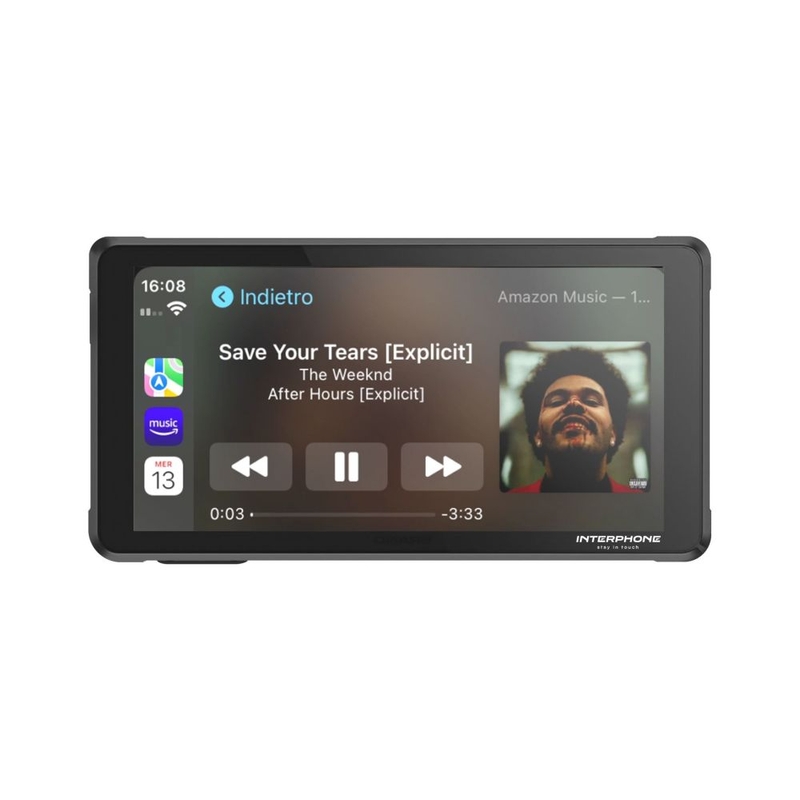 Interphone RIDESYNC Display Apple CarPlay e Android Auto per moto