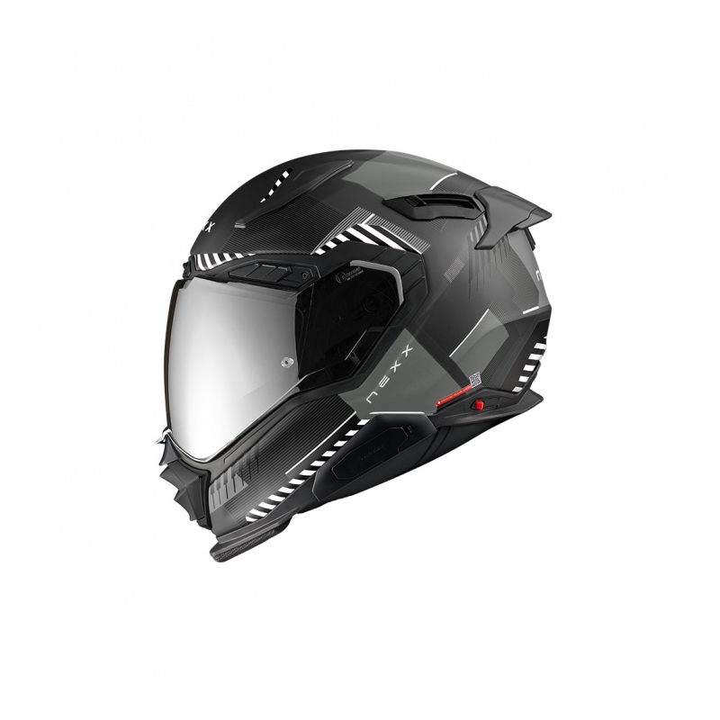 Casco moto integrale Nexx X.WST3 Fluence nero e argento Saldi