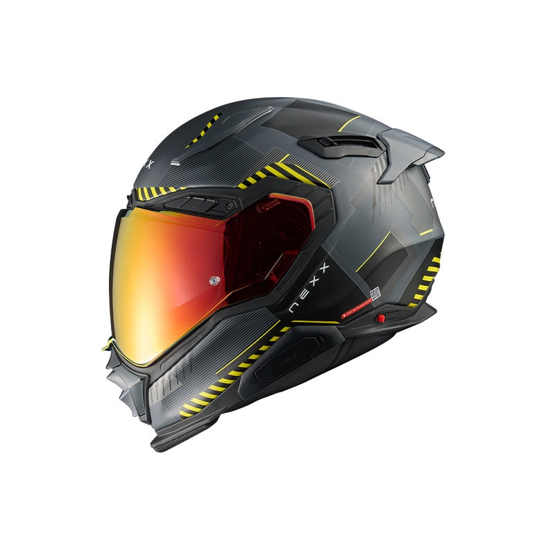 Casco integrale per moto Nexx X.WST3 Fluence giallo-grigio Saldi