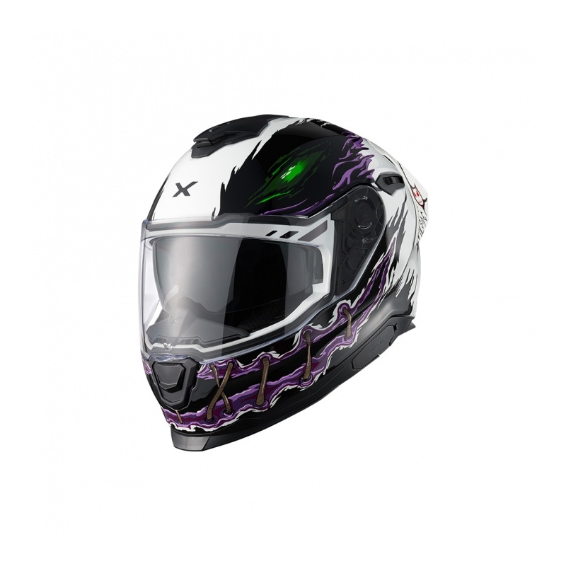 Casco integrale per moto Nexx Y.100R Night Rider bianco Saldi