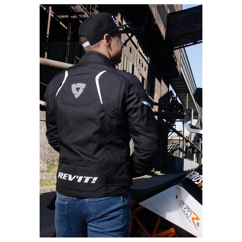 Bunda na motorku Revit Jupiter 2 černo-bílá výprodej