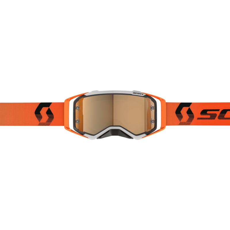 Occhiali da motocross Scott Prospect AMP grigio-arancio-oro