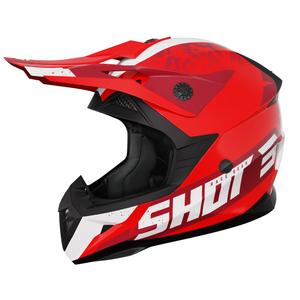 Casco da motocross per bambini Shot Pulse Airfit rosso lucido Saldi
