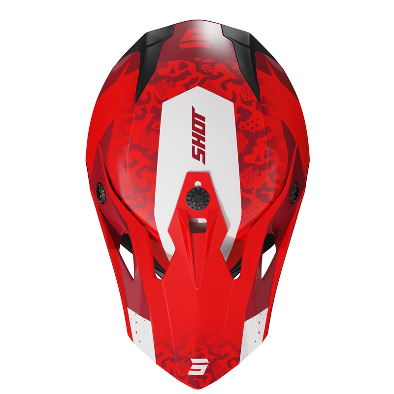 Casco da motocross per bambini Shot Pulse Airfit rosso lucido Saldi