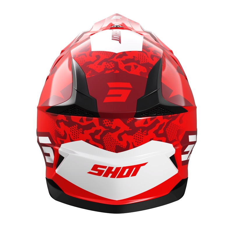 Casco da motocross per bambini Shot Pulse Airfit rosso lucido Saldi