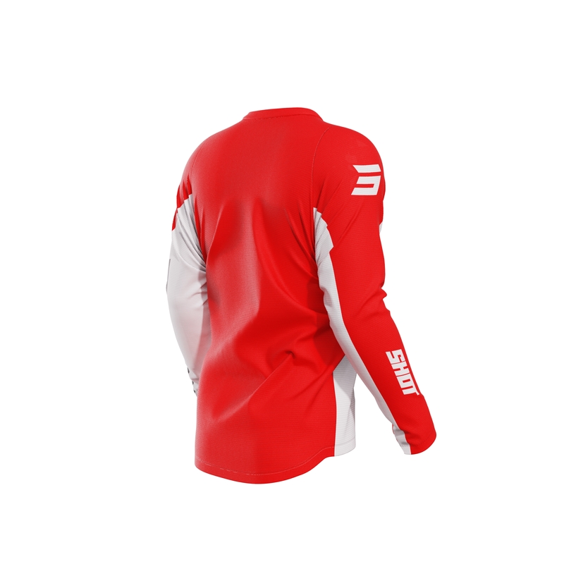 Maglia da motocross Shot Devo Star rosso Saldi