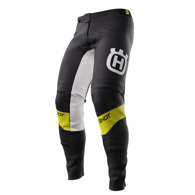 Pantaloni motocross Shot Aerolite Husqvarna LE neri saldi