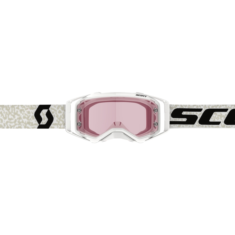 Occhiali da motocross Scott Prospect AMP bianco-nero-rosa