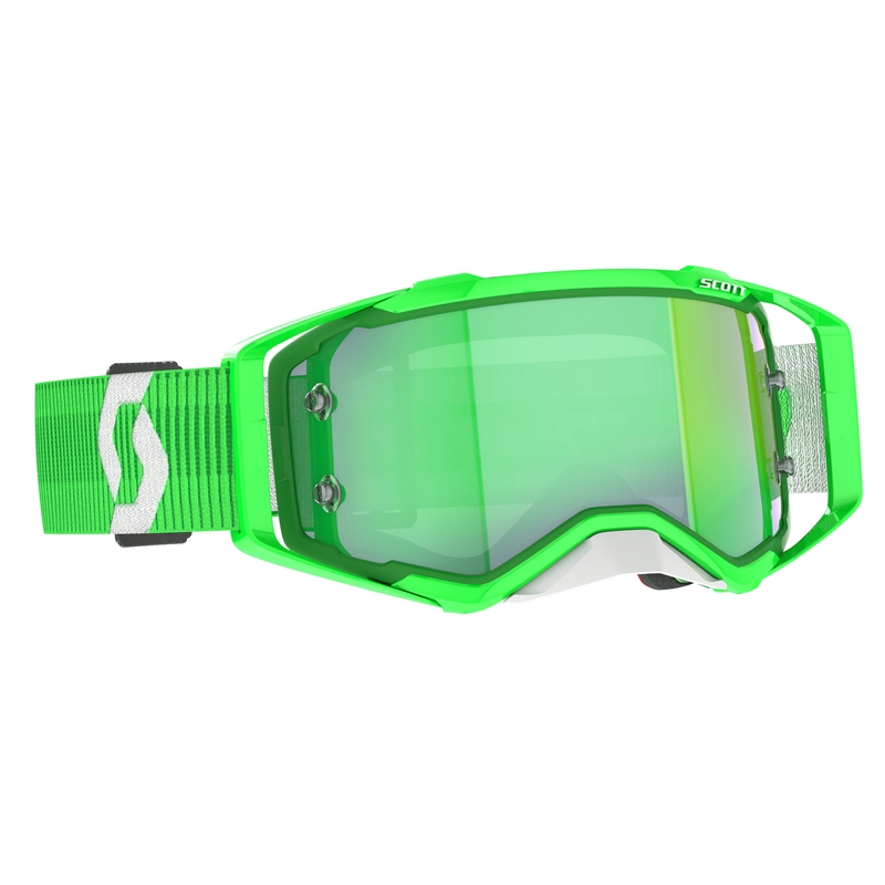 Occhiali da motocross Scott Prospect CH verde-bianco-verde