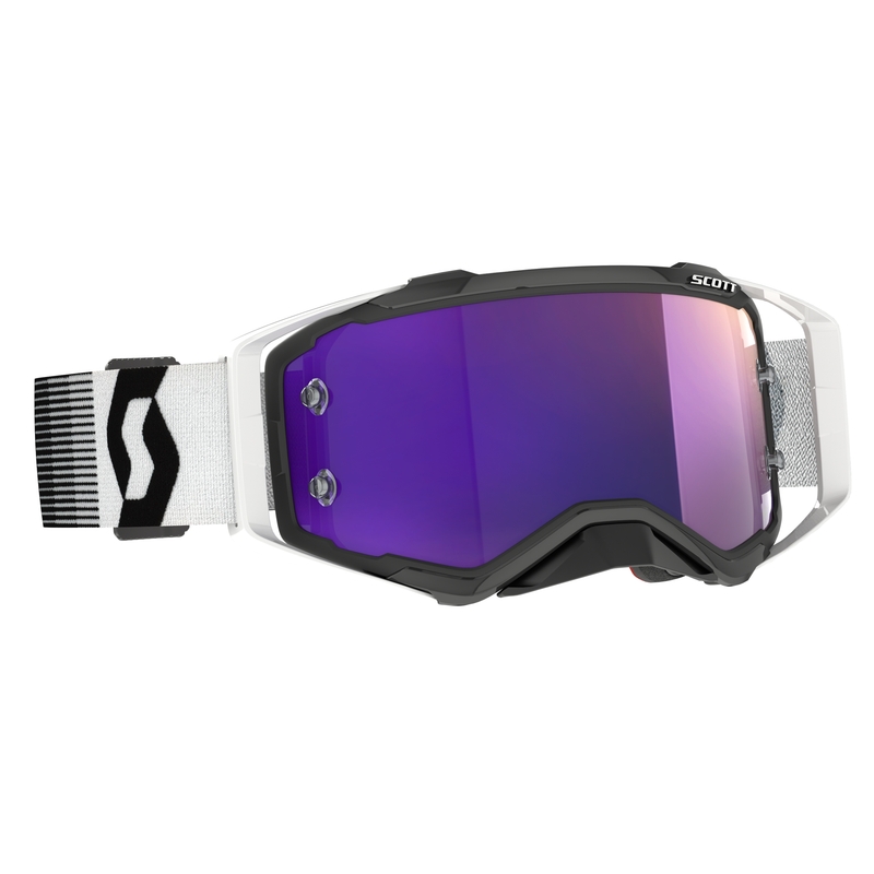 Occhiali da motocross Scott Prospect CH Premium nero-bianco-viola