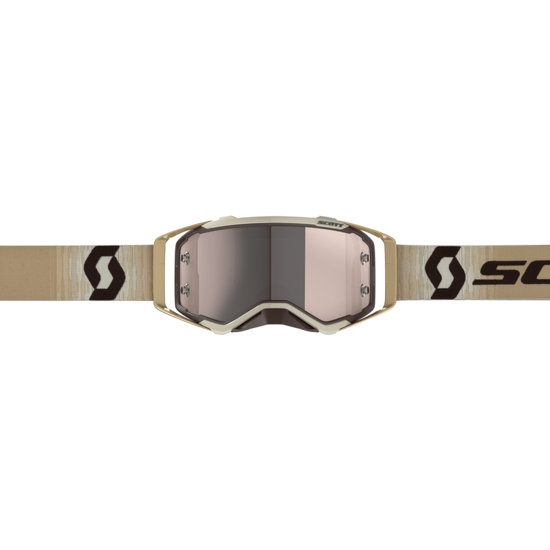 Occhiali da motocross Scott Prospect CH beige-marrone-argento