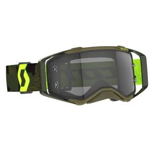 Occhiali da motocross Scott Prospect LS cachi-giallo fluo-grigio chiaro