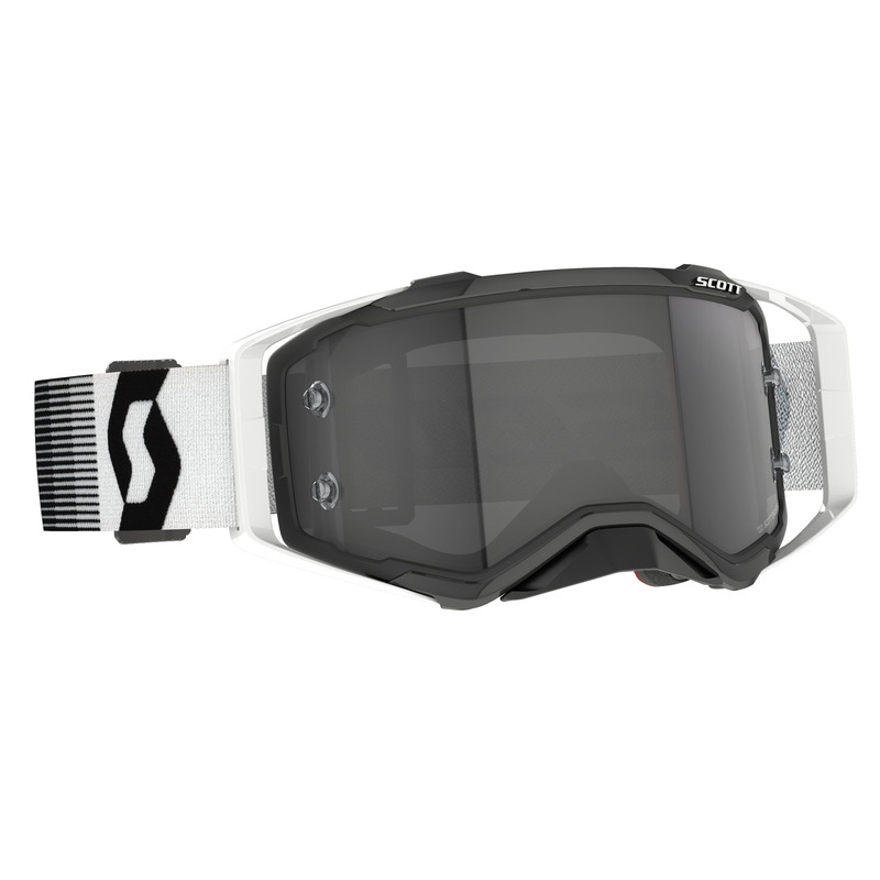 Occhiali da motocross Scott Prospect WFS Premium bianco e nero