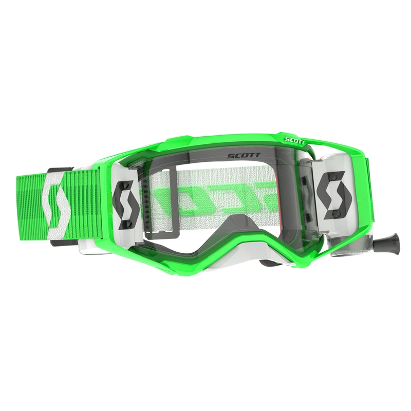 Occhiali da motocross Scott Prospect WFS verde e bianco