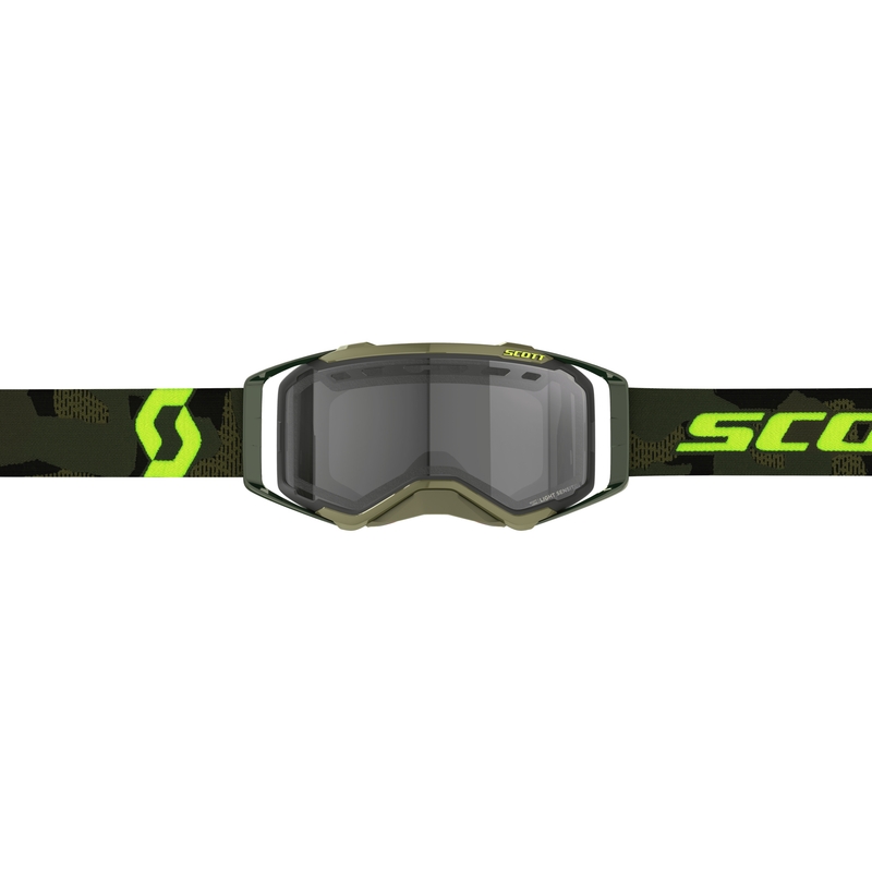 Occhiali da motocross Scott Prospect Enduro LS cachi-giallo fluo-grigio