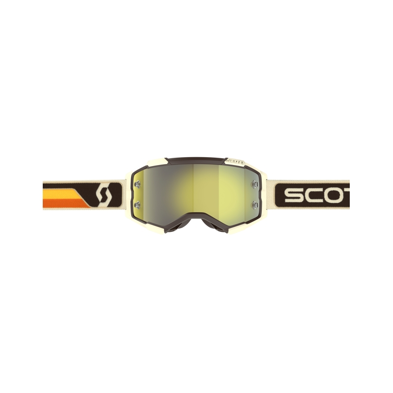 Occhiali da motocross Scott Fury CH marrone-beige-giallo