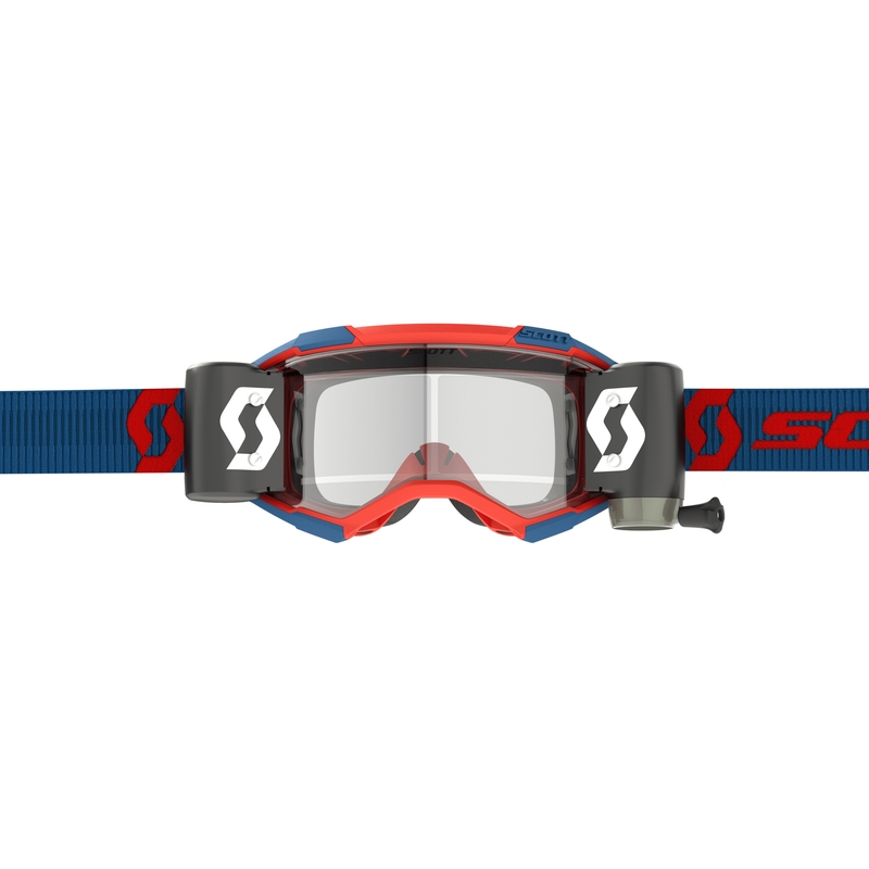 Occhiali da motocross Scott Fury WFS blu-rosso fluo