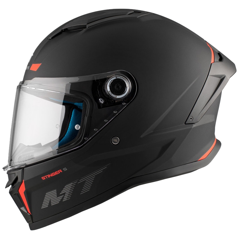 MT Stinger 2 Casco da moto integrale solido nero opaco